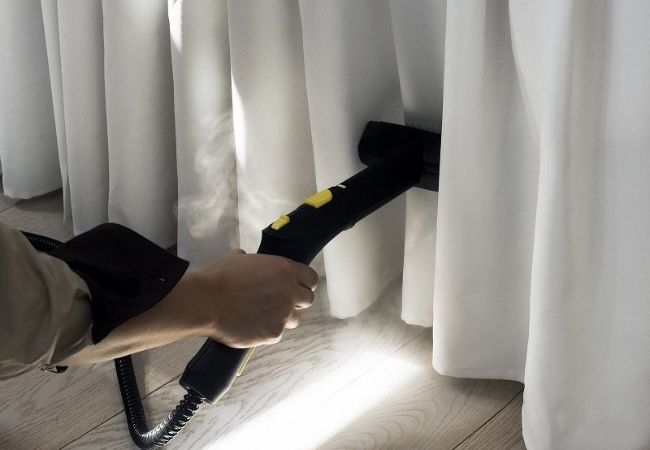 Limpieza de cortinas